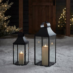 45cm Albury Black Garden Lantern with TruGlow® Candle