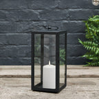 Bowen Black Garden Lantern with White TruGlow® Candle