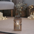 Salcombe Wooden Lantern Duo with TruGlow® Candles