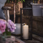 Bowen Extra Large Black Garden Lantern with TruGlow® Candle
