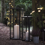 Bowen Extra Large Black Garden Lantern with TruGlow® Candle
