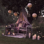 Bowen Extra Large Black Garden Lantern with TruGlow® Candle