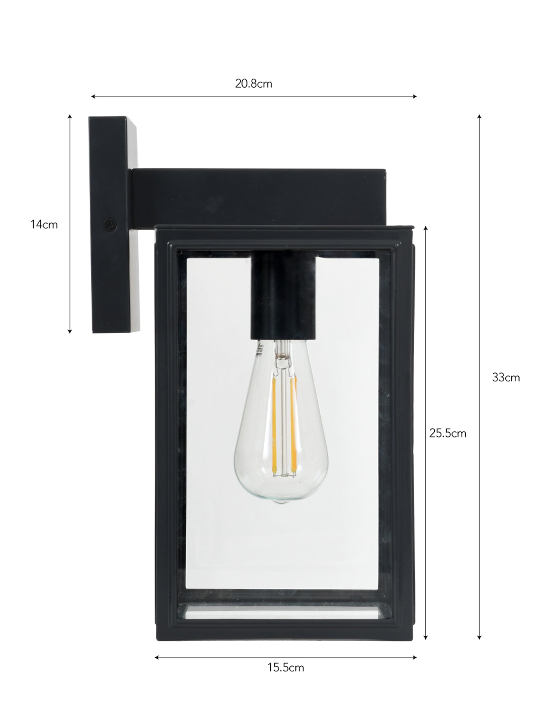 Belgrave Carriage Light Carbon
