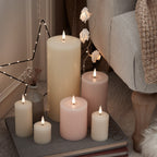 4 TruGlow® Ivory LED Votive Candles