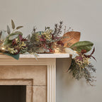 1.5m Pre Lit Autumn & Christmas Garland