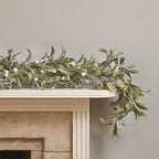 2m Pre Lit Oversized Mistletoe Christmas Garland