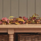 Pre Lit Autumn Winter Full Wreath & Garland