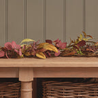 Pre Lit Autumn Winter Full Wreath & Garland