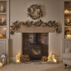 2m Pre Lit Autumn Winter Garland