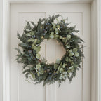 66cm Pre Lit Oversized Berry and Pinecone Christmas Wreath