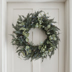 66cm Pre Lit Oversized Berry and Pinecone Christmas Wreath