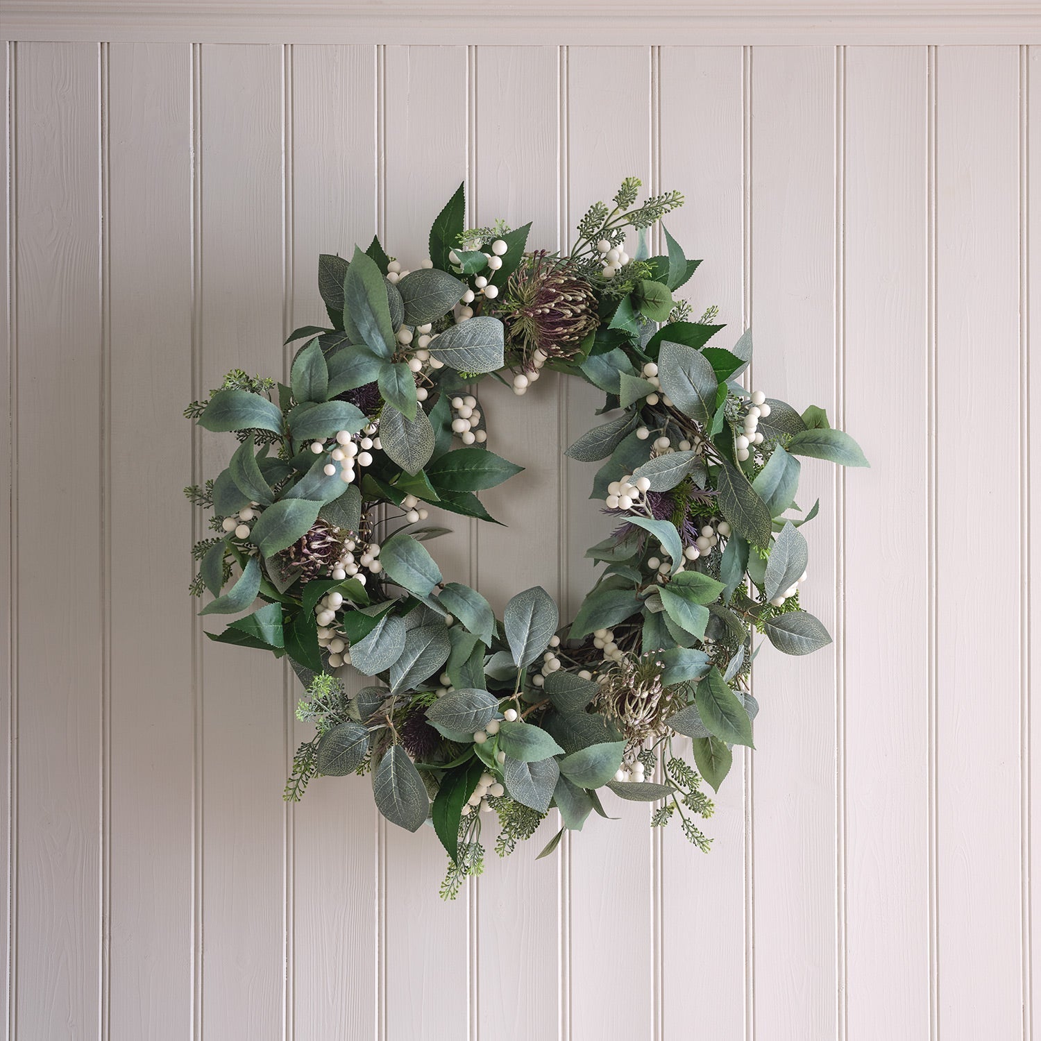 60cm Pre Lit Christmas Collection Wreath