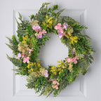 60cm Pre Lit Oversized Easter Wreath with Removable Egg Garland