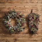 Pre Lit Autumn Winter Wreath & Bough