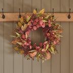 Pre Lit Autumn Winter Full Wreath & Garland