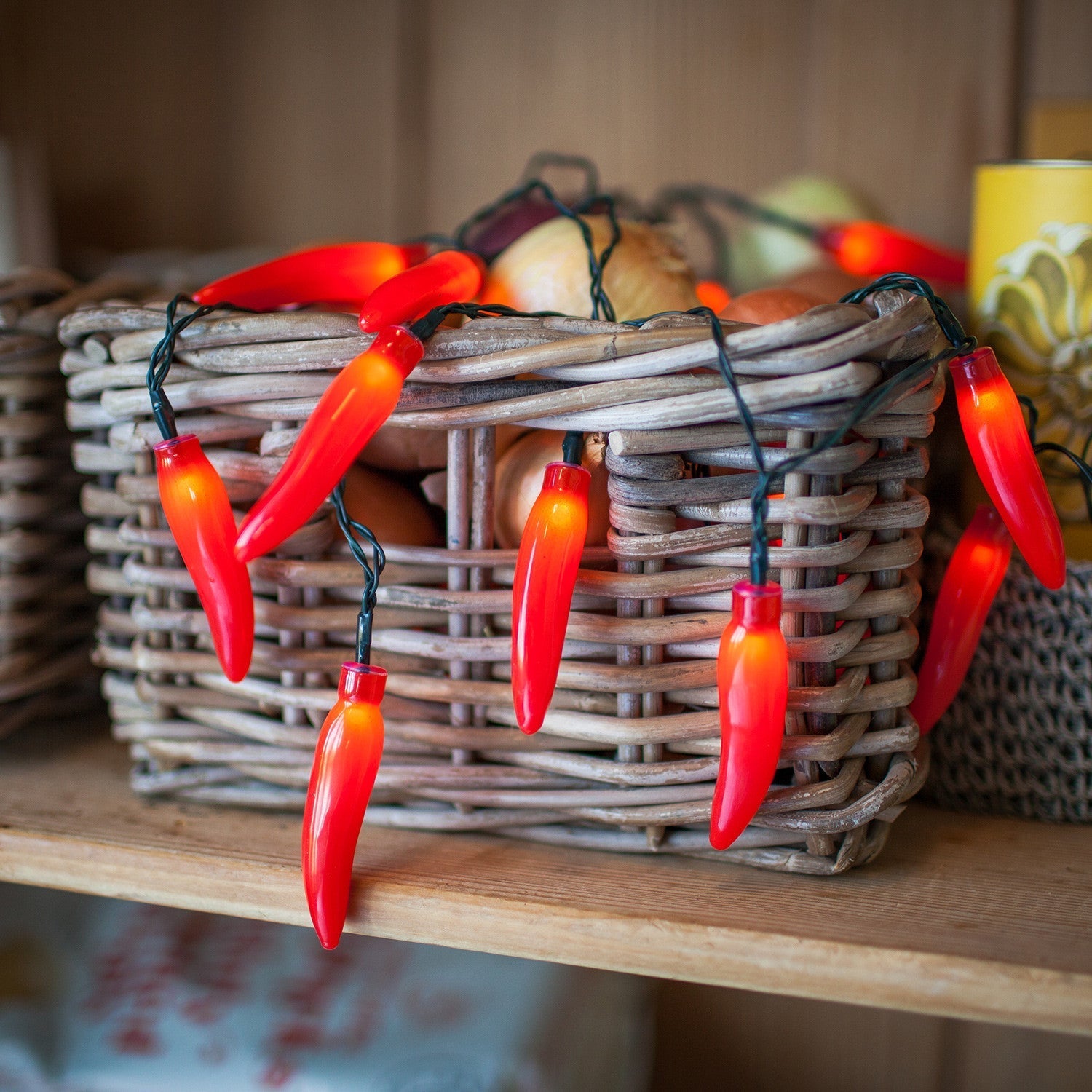 20 Red Chilli Pepper Fairy Lights