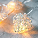 20 Warm White Mesh Heart Fairy Lights