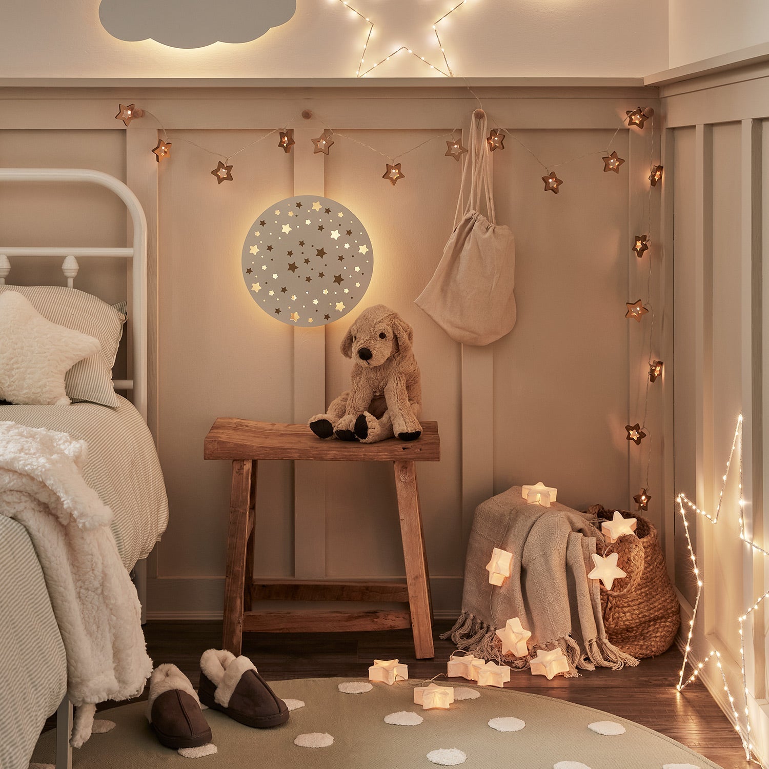 Leo Paper Star Battery Fairy Lights