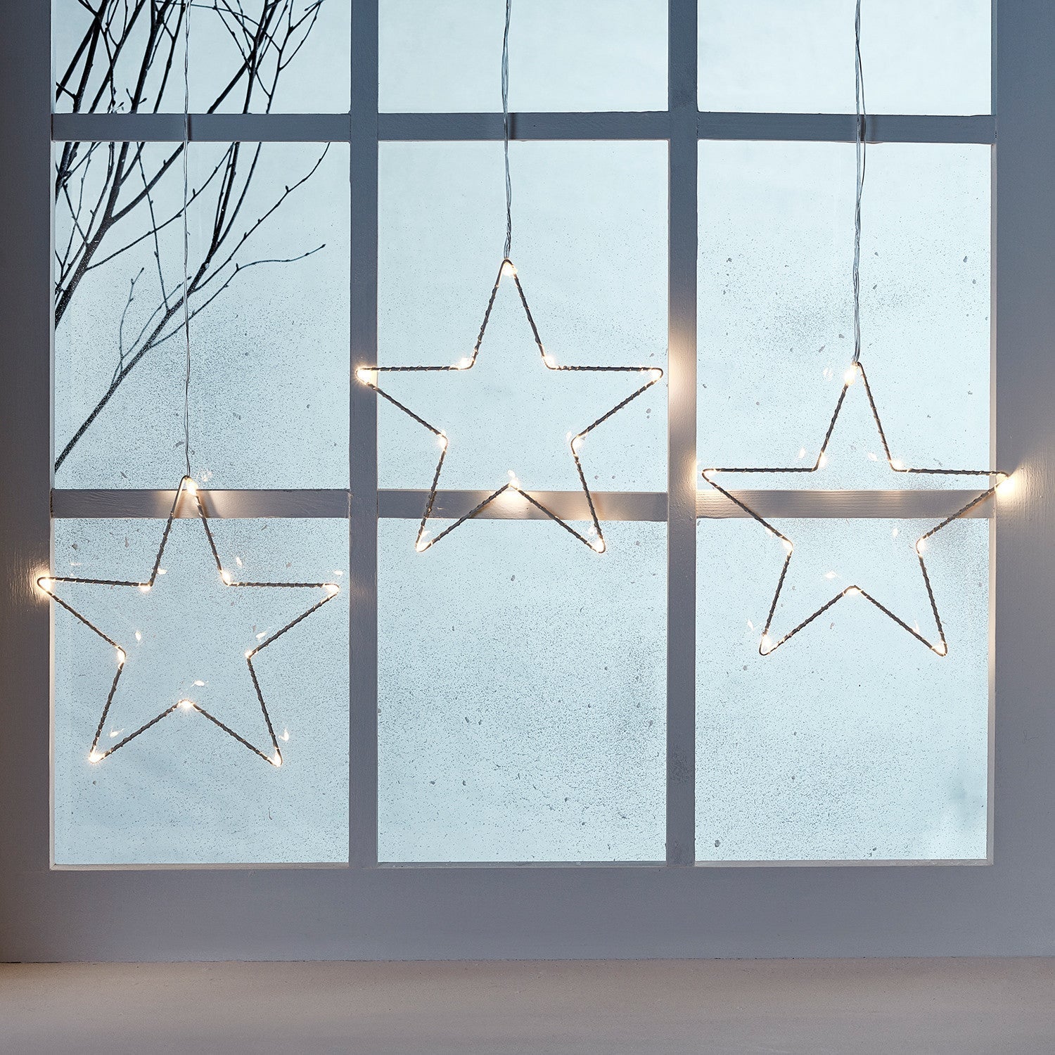 Osby Star Trio Christmas Window Light
