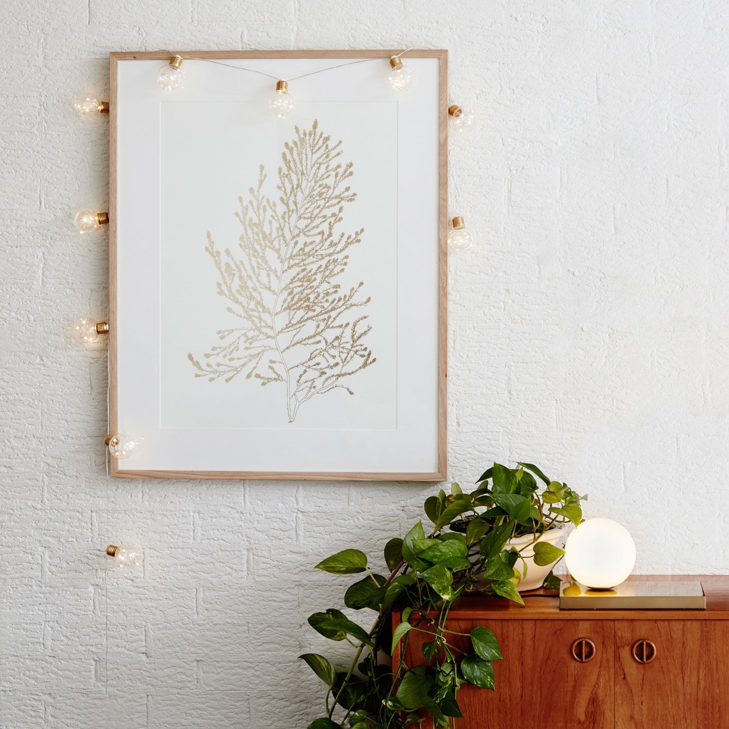 Brass Micro Battery Festoon Lights