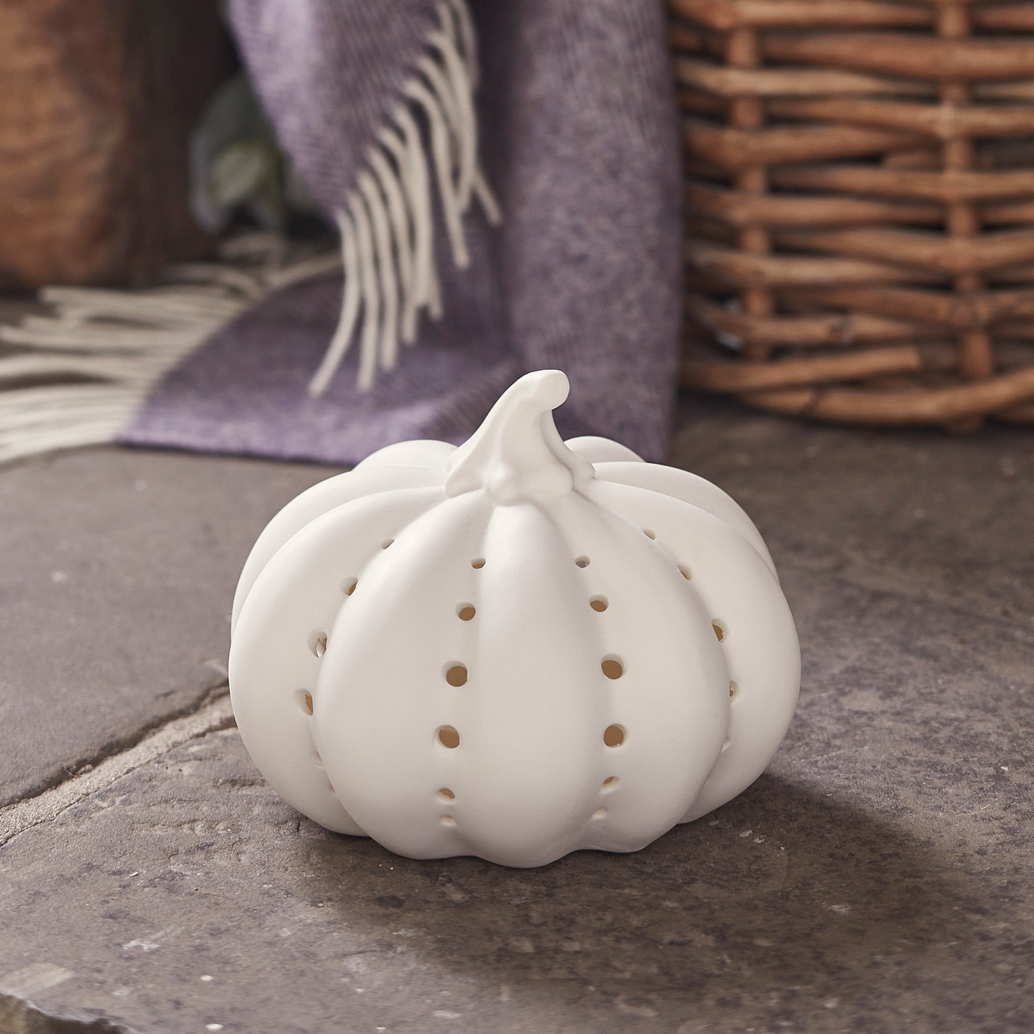 Ceramic Pumpkin Light