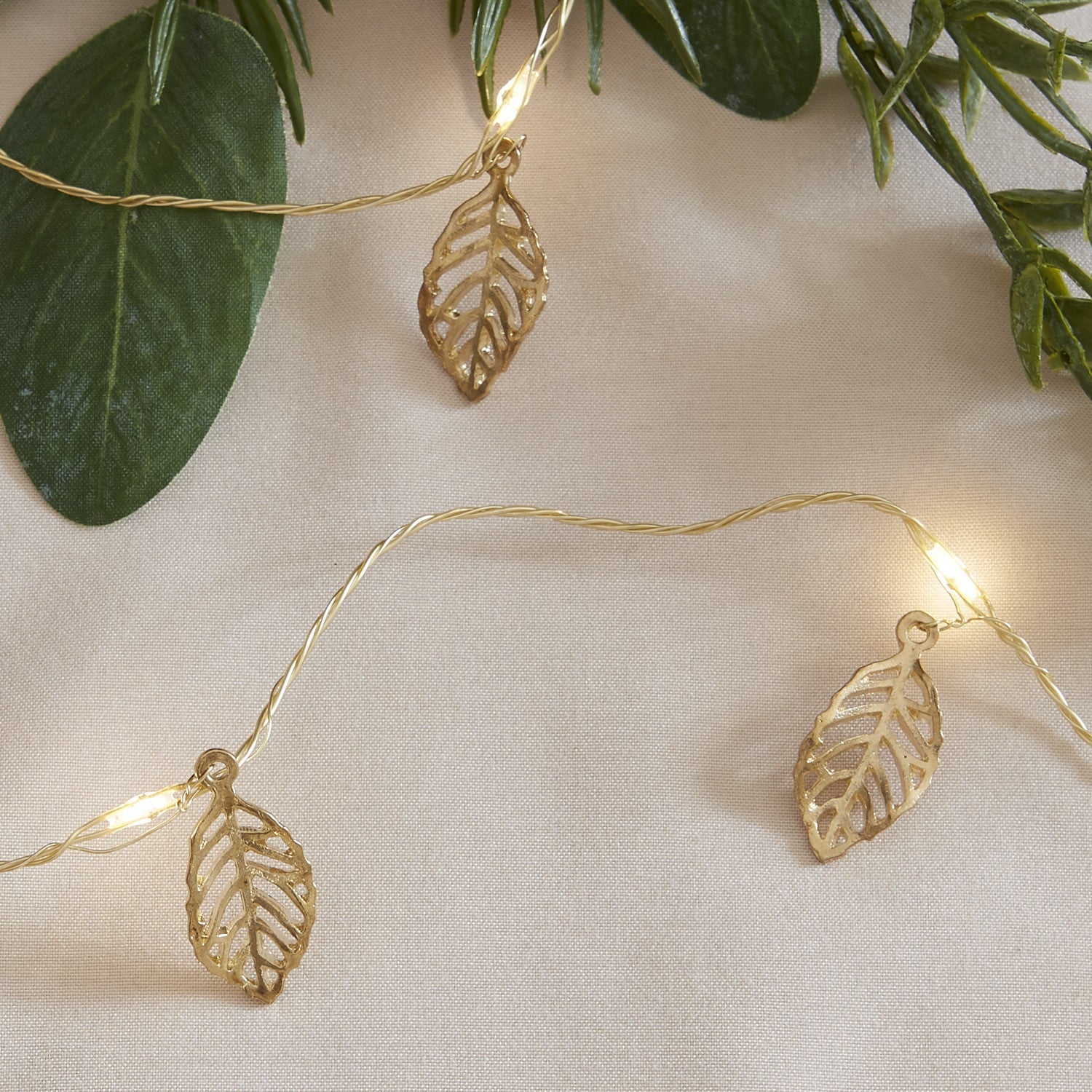 20 Gold Leaf Micro Fairy Lights