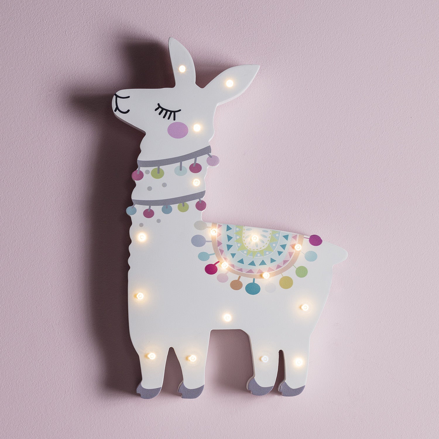 Llama Del Rey Battery Children's Wall Light
