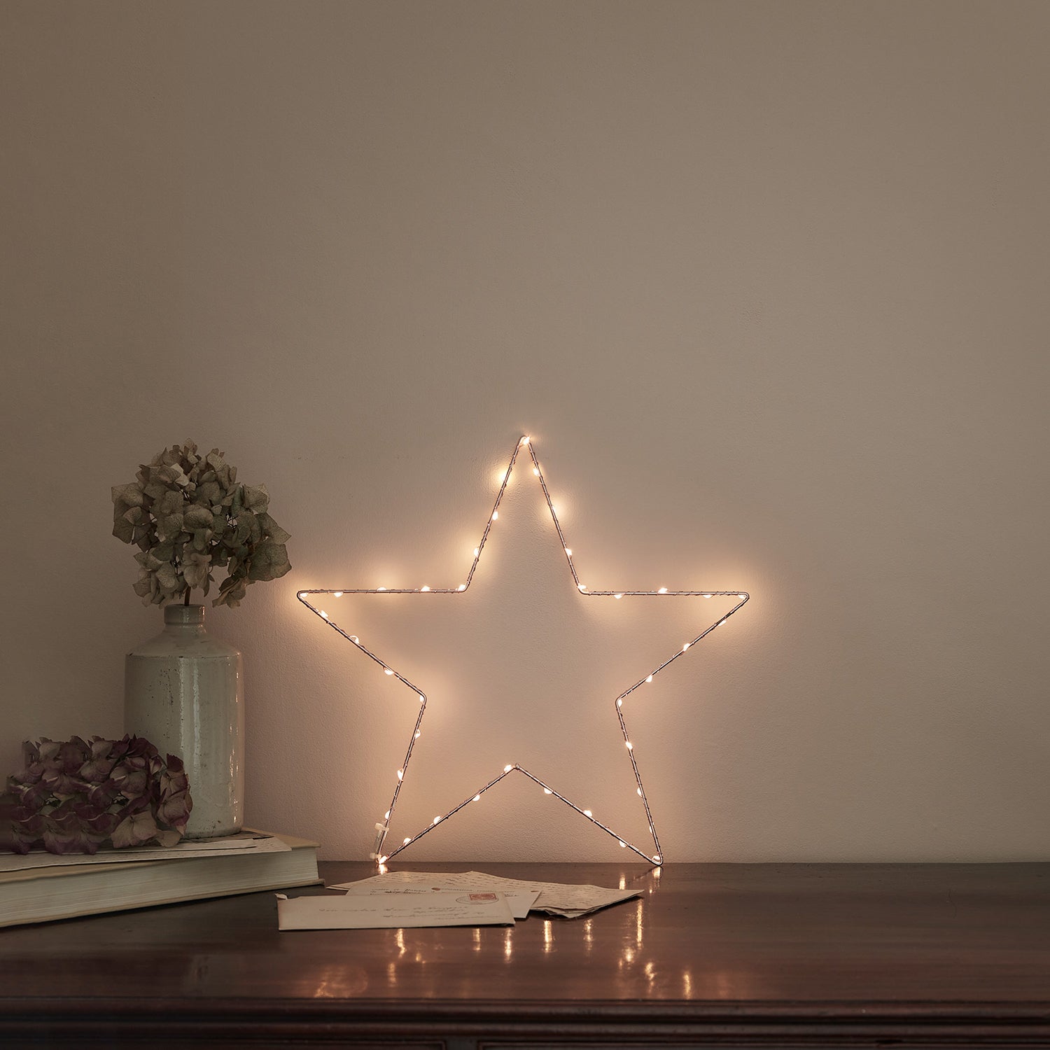 34cm Rose Gold Osby Star Window Light