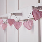 10 LED Paper Heart Battery Fairy Lights