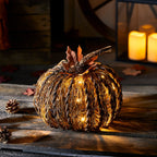 Rattan LED  Pumpkin