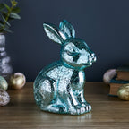 Mottled Glass Bunny Easter Decoration