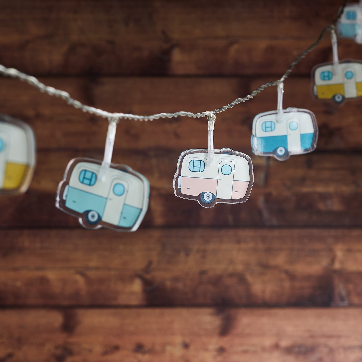 12 Retro Campervan Fairy Lights