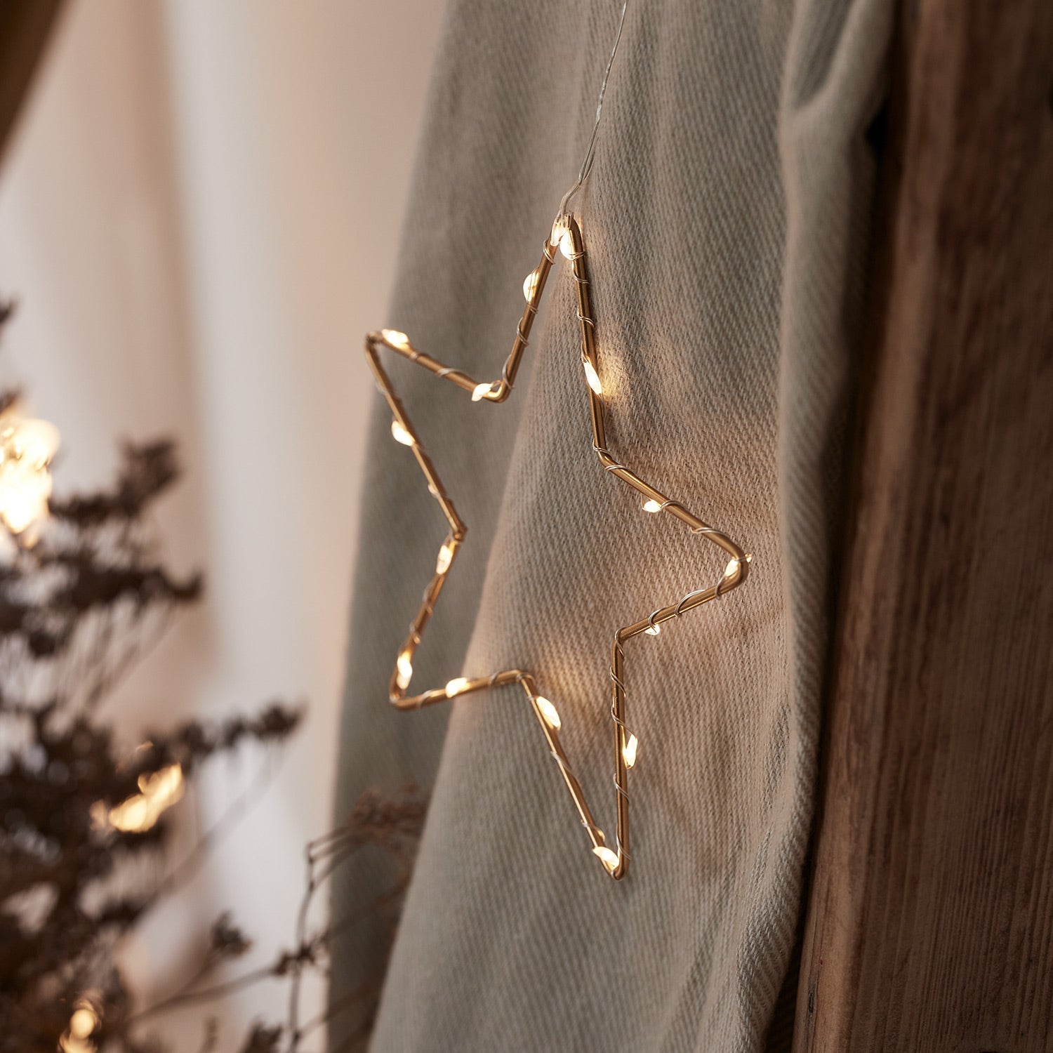 15cm Gold Osby Star Light Duo