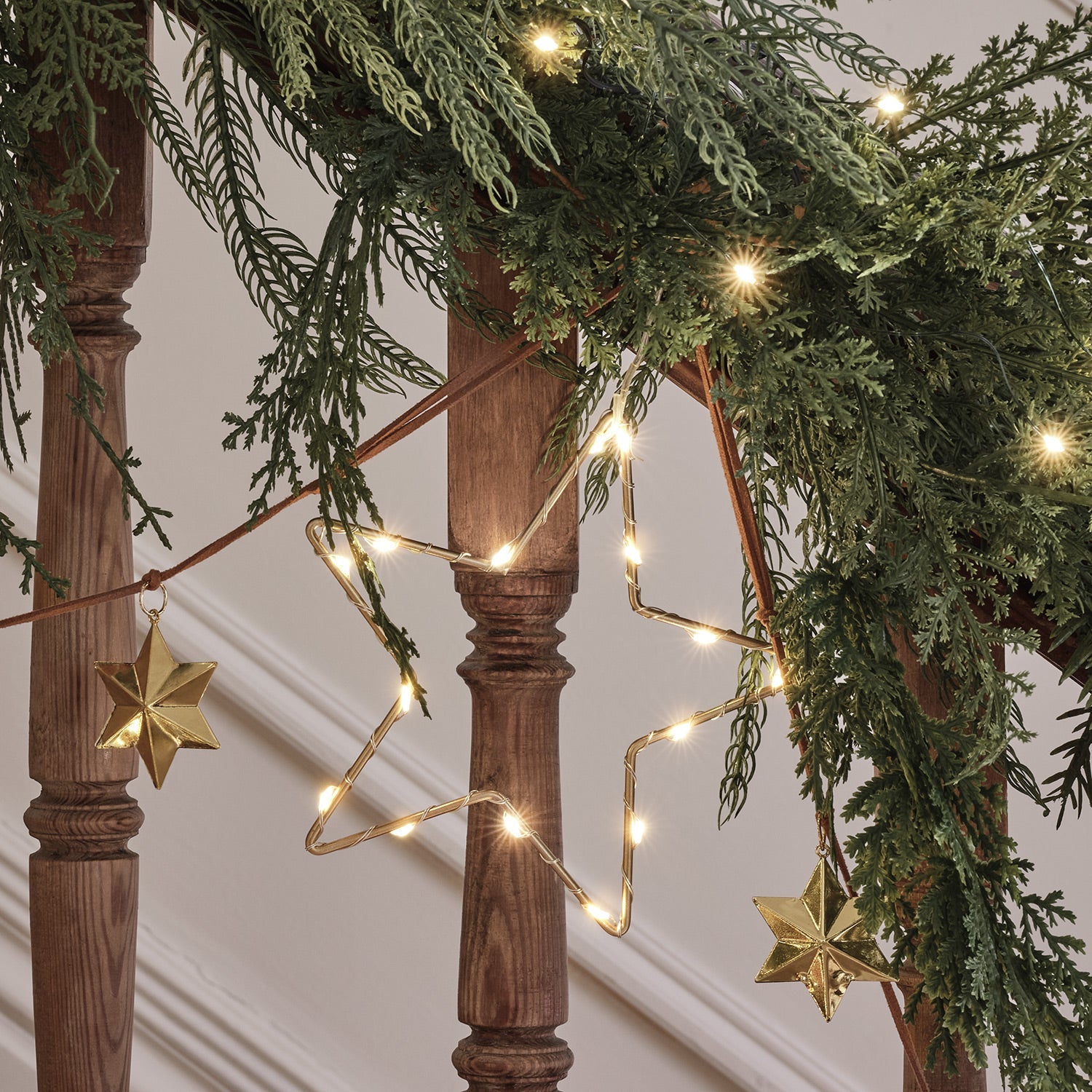 15cm Gold Osby Star Light Duo