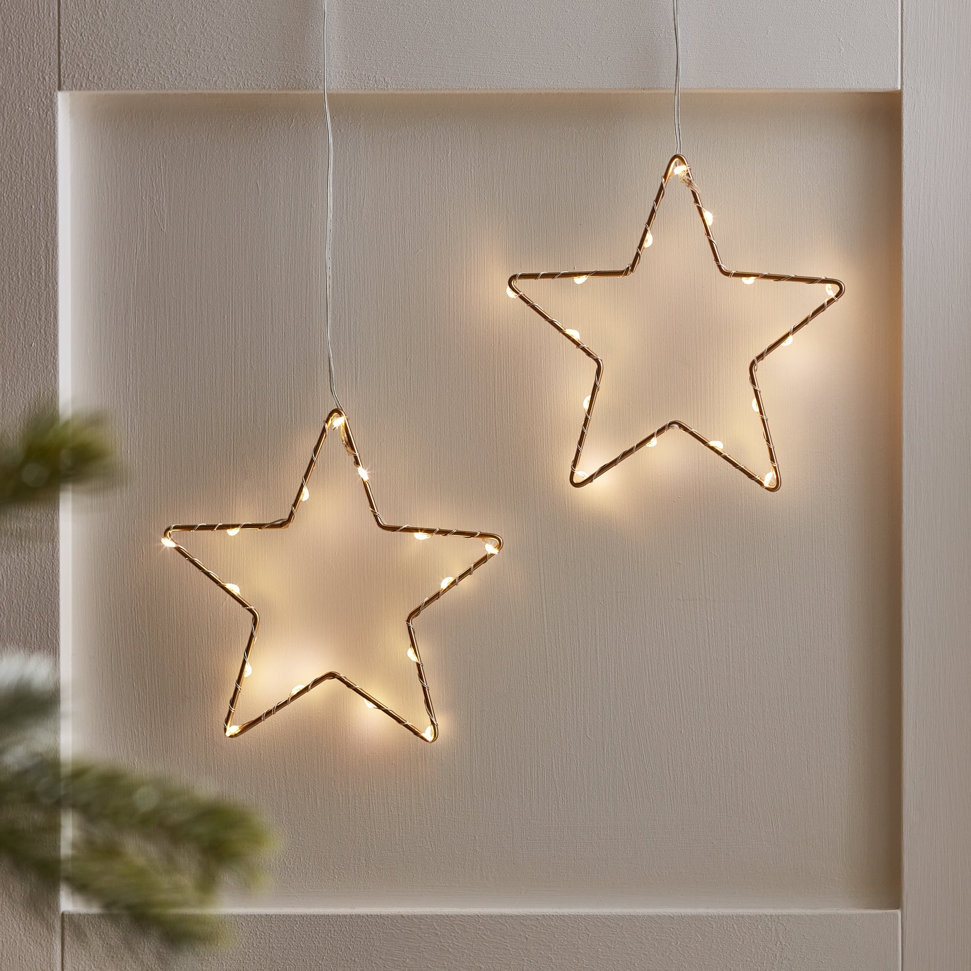 15cm Gold Osby Star Light Duo