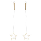 15cm Gold Osby Star Light Duo