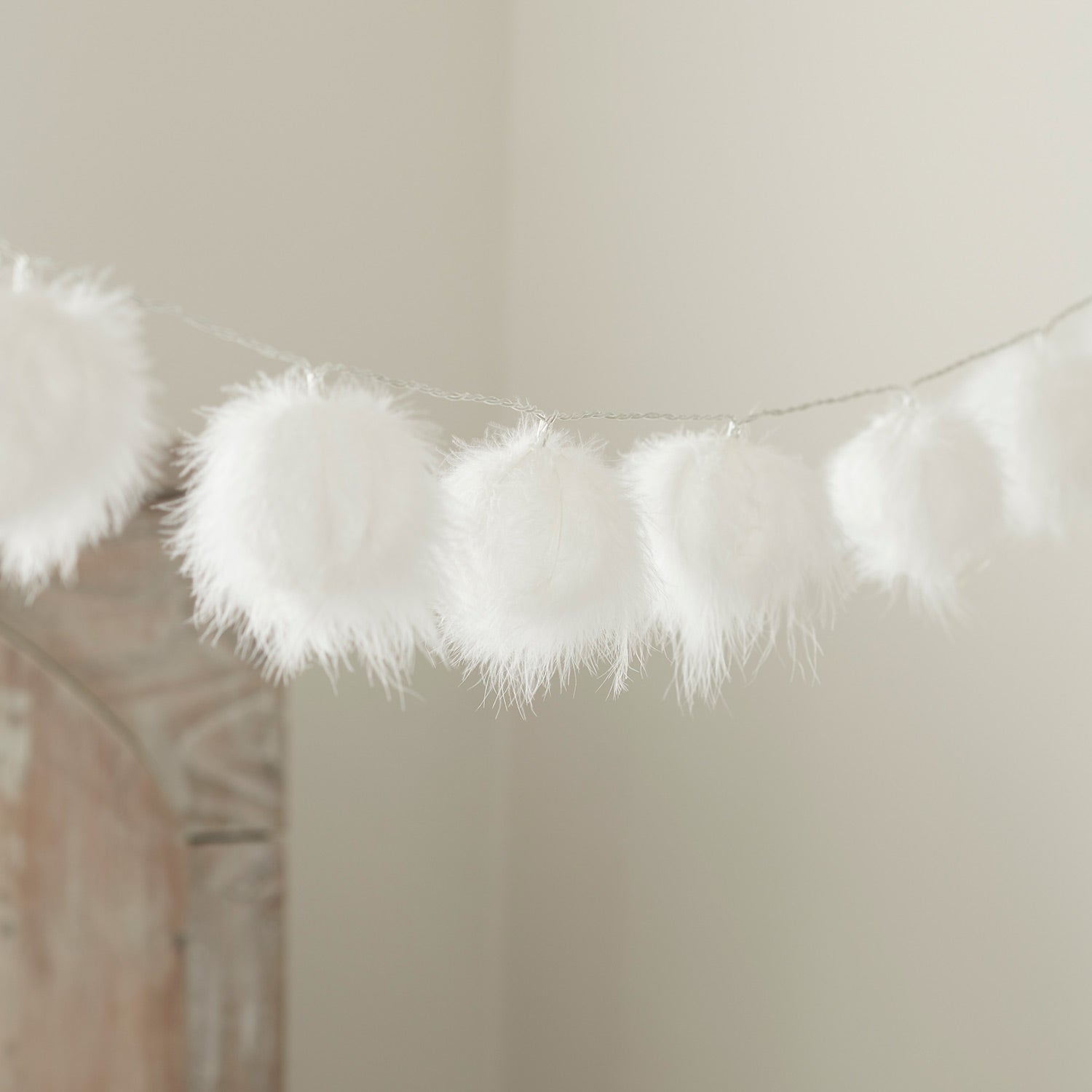 10 Fluffy Ball Battery Fairy Lights