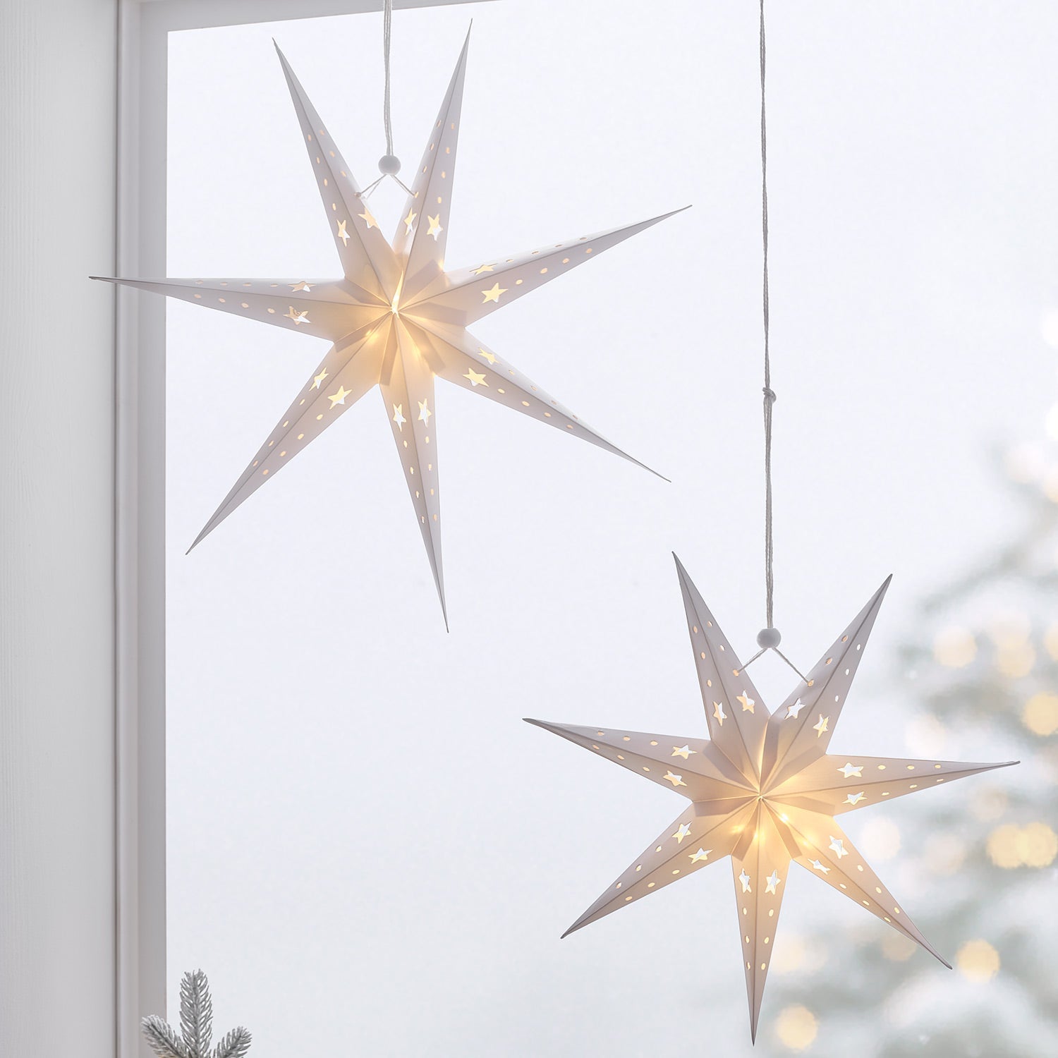 Paper Star Decoration Trio