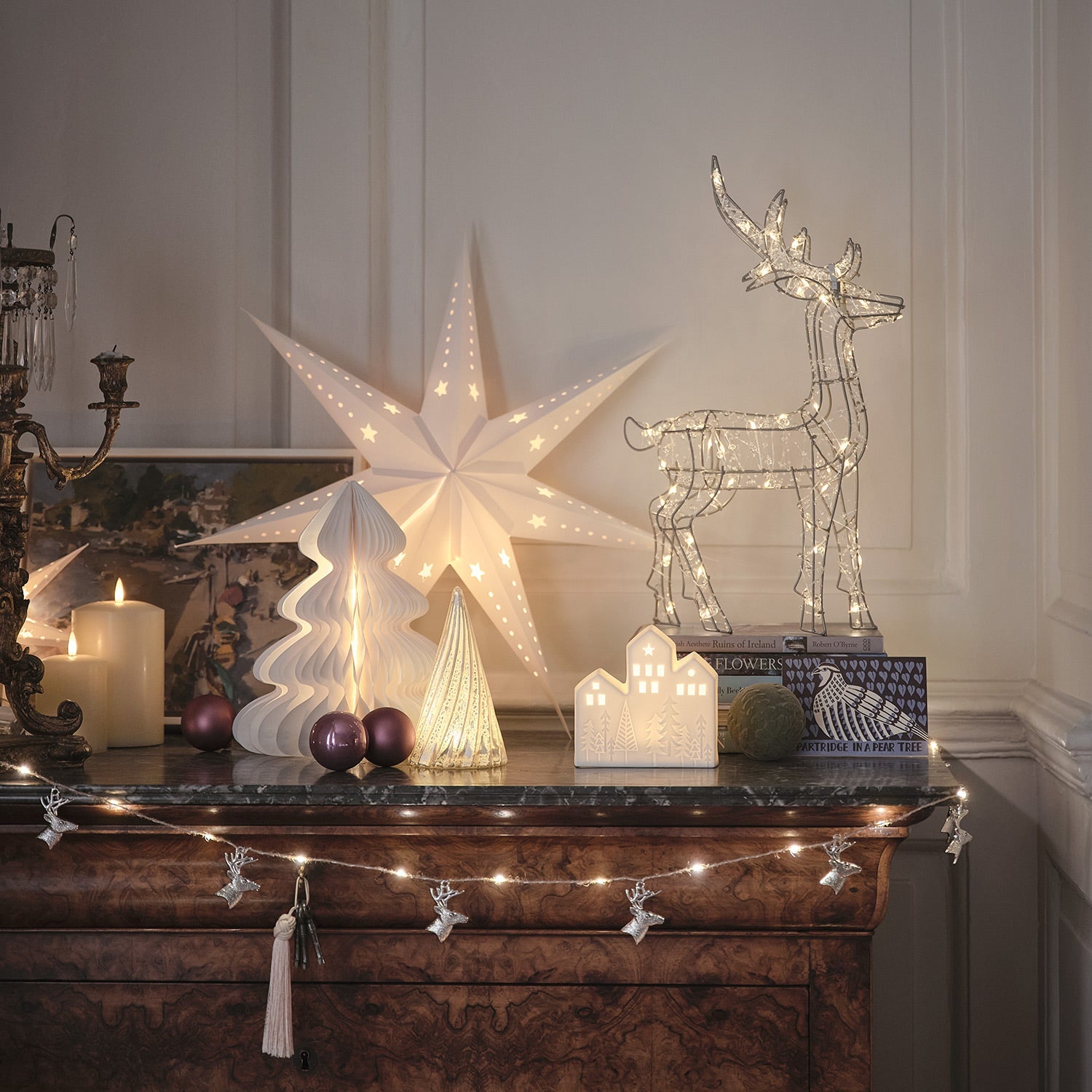 Paper Star Decoration Trio