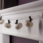 10 Antique Silver Pumpkin Fairy Lights