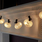 10 Antique Silver Pumpkin Fairy Lights