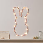 Micro LED Easter Bunny Wreath