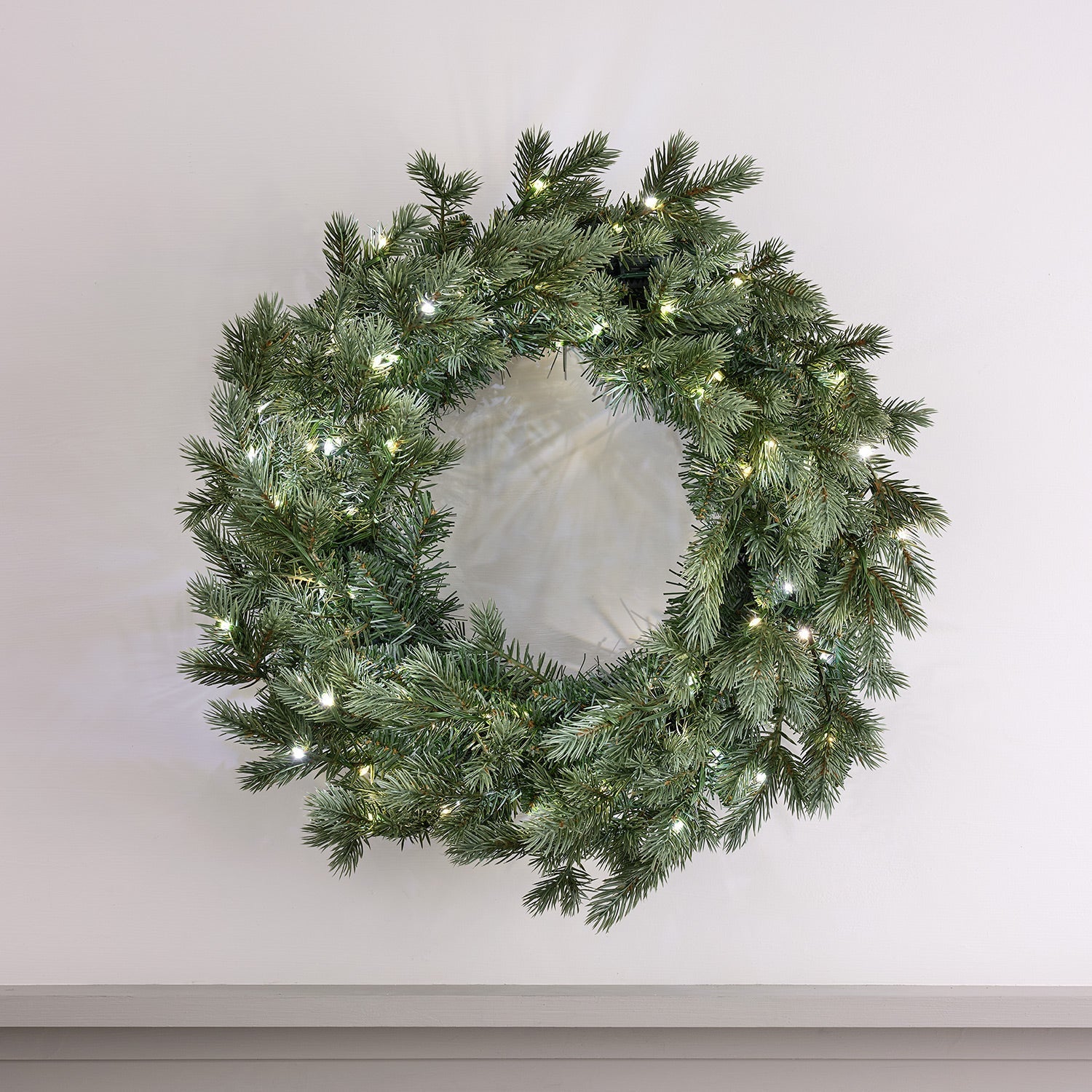 50cm Dual Colour Micro LED Christmas Wreath