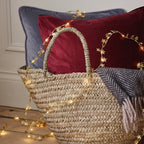 40cm Gold Star Micro LED Fabric Garland