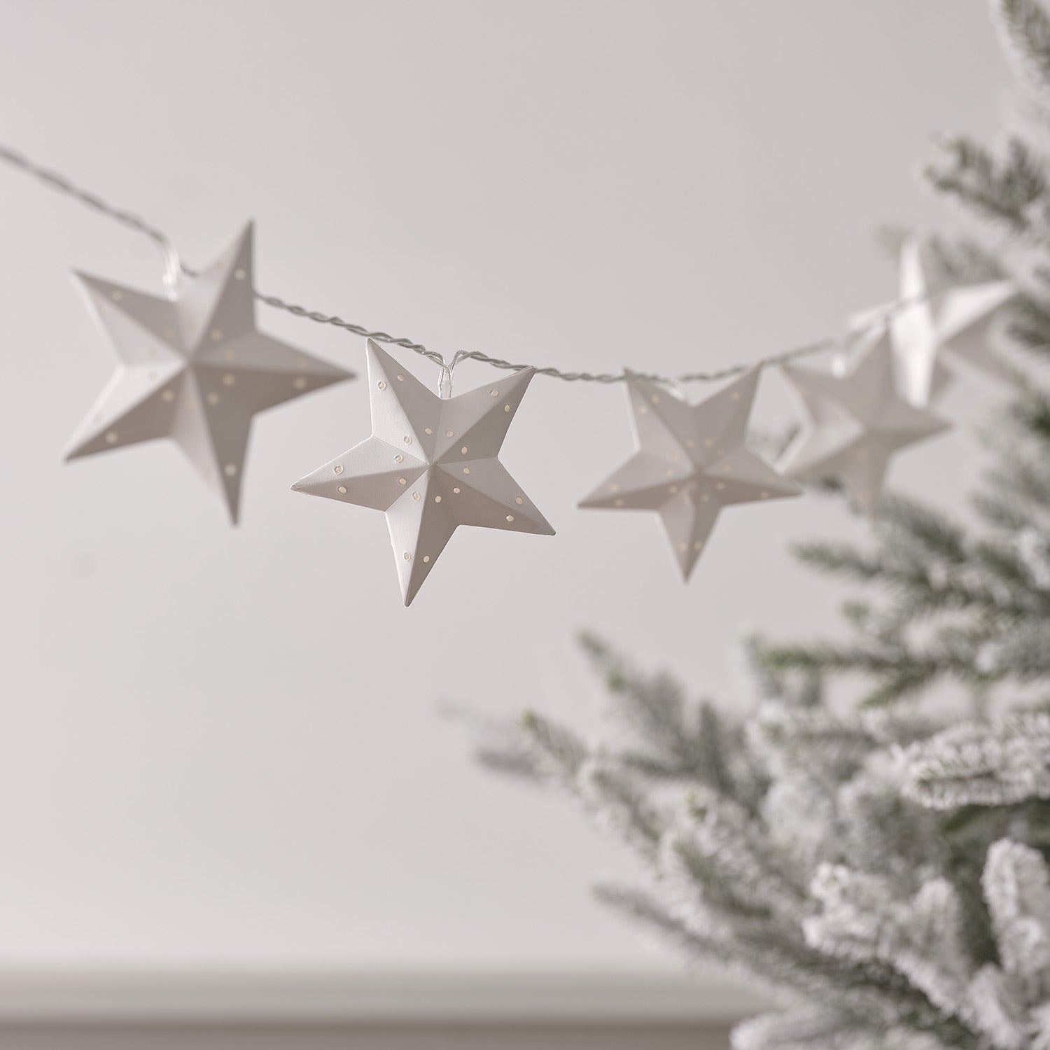 1.8m Paper Star LED Christmas String Lights