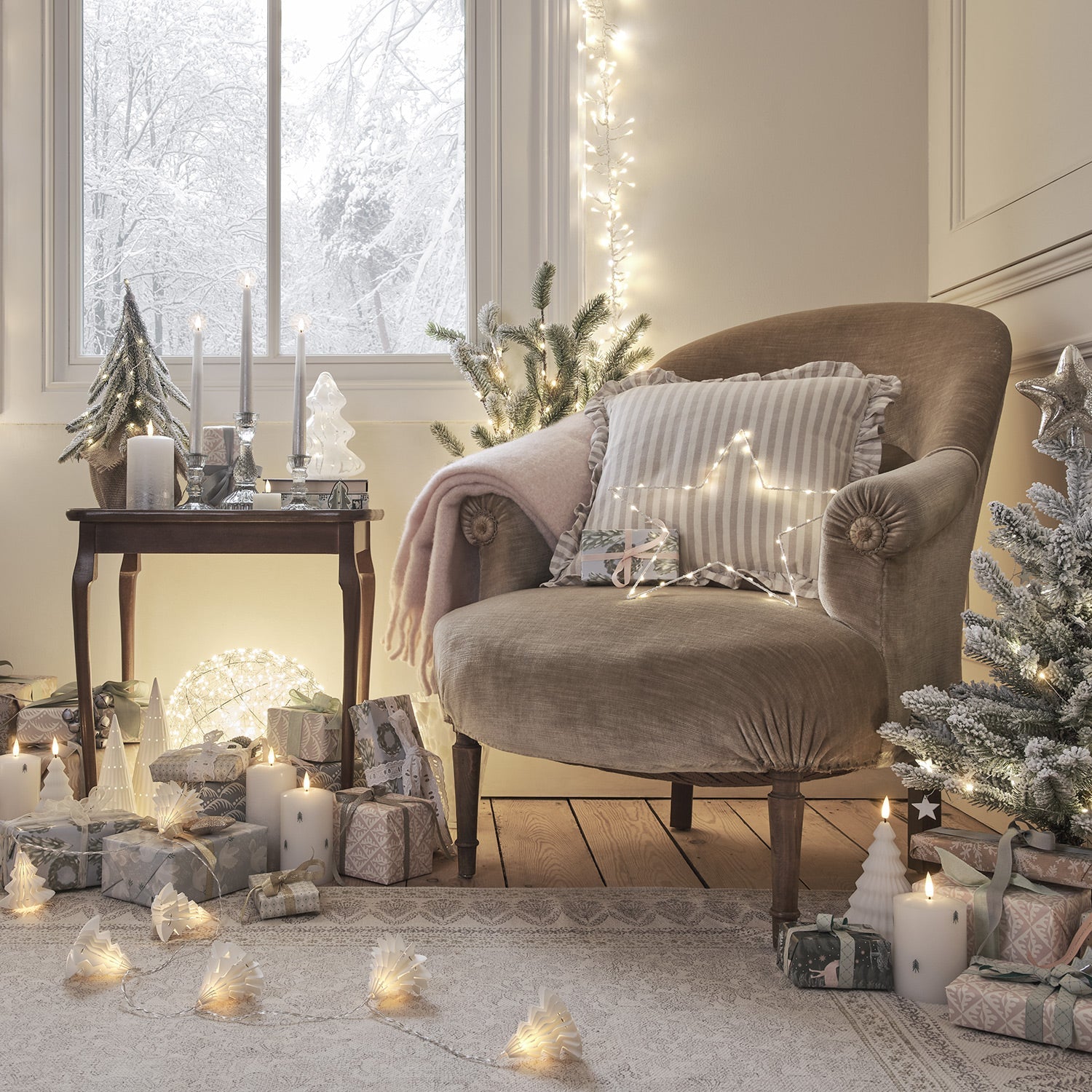 1.8m Paper Christmas Tree LED String Lights