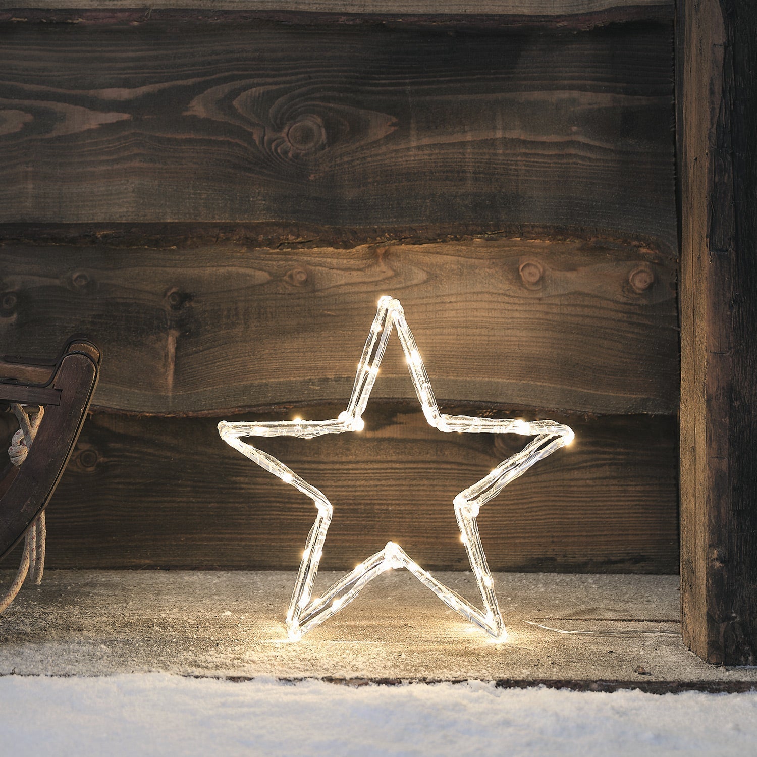 31cm Gold Star Silhouette LED 3D Acrylic Light