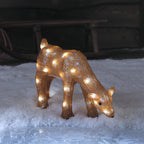 36cm Stag & Doe LED 3D Acrylic Reindeer Duo