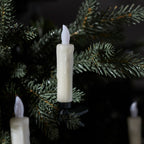 10 Ivory LED Christmas Tree Candles
