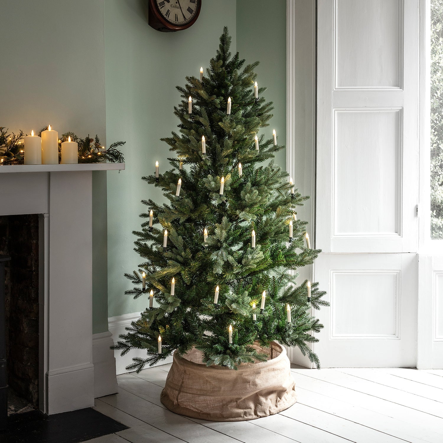 10 Ivory LED Christmas Tree Candles